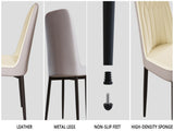 A set of 4 dining chair, modern style chair made of high-quality PU Leather fabric with thick soft W2189P168411