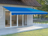 133.9"D x 118.1"W x 59"H retractable awning blue 38559812