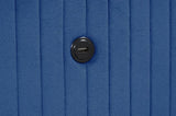 Upholstery Wooden King Bed with Ambient lighting in Blue Velvet Finish B00977490