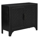 U_STYLE 40'' Modern Cabinets with Unique Design Doors with 1 Adjustable Shelves,Suitable for N711P210623B