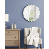 Beaded Round Wall Mirror 27"D B03599372
