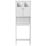 ZNTS FCH Double Doors Bathroom Cabinet White 03305955