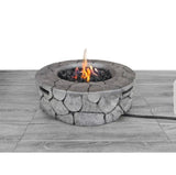 ZNTS 9'' H x 28'' W Fiber Reinforced Concrete Outdoor Fire pit B120P198408