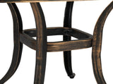 21.3inch Square Garden Cast Aluminum Table Bronze 03214144