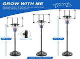 Portable Basketball Hoop Adjustable 7.5ft - 9.2ft with 32 Inch Backboard for Youth Adults Indoor 56980136