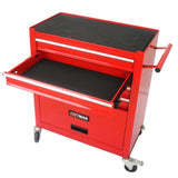 4 DRAWERS MULTIFUNCTIONAL RED TOOL CART WITH WHEELS W110280934