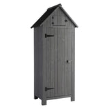 70in Black Double Slope Top Fir Courtyard Storage Room Dark Gray 24937639