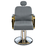 ZNTS Premium Reclining barber Chair Salon Chair for Hair Stylist with Heavy Duty Hydraulic Pump, 360&deg; N753P181908G