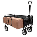 360lbs Collapsible Foldable Wagon Cart with strapping system ,Beach Wagon Utility Cart Utility Wagon W2932P234993