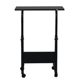 ZNTS [Old code:95215897]Removable P2 15MM Chipboard & Steel Side Table with Baffle Black 06319375