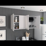 Sitka Wall Cabinet, Two Spacious Divisions, Four Doors B128P148809
