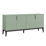 ZNTS U_Style Storage Cabinet Sideboard Wooden Cabinet with 4 Doors for Hallway, Entryway, Living Room, WF317431AAC