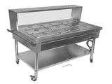 9-Pan Commercial Food Warmer with Dividers, Professional Buffet Catering Food Warmer, Electric Steam 79229479