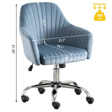 Accent chair Modern home office leisure chair with adjustable velvet height and adjustable W1521108560