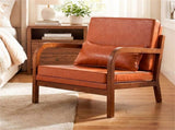Comfy Armchair with Removable Cushions & Lumbar Pillow, Ergonomic Accent Chair Support 400 lbs 63921264