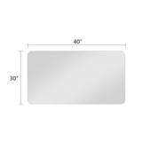 ZNTS Bathroom Vanity Mirror , Wall-Mounted Mirror for Bathroom Anti-Fog Waterproof W2071123878