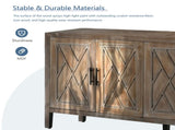 4 Door Wooden Twill Sideboard American Country Vintage Old Living Room Dining Room Hallway Entryway 34797895