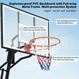 Portable Basketball Hoop for Youth Adults & Professional Match,Adjustable Height 8.04 ft to 10.01 W3297P297486