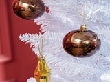 8' Artificial Pencil Christmas Tree, Slim Xmas Tree with 618 Realistic Branch Tips and Plastic 25467664