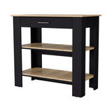 Brooklyn 40 Kitchen Island, Two Shelves, One Drawer B128P148883
