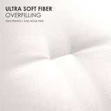 All-Season Oversized White Plump Duvet - Winter snow day bedding for bedrooms and hotels. Features 64204699