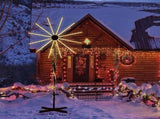 8.3FT Lighted Firework Light with Stand Christmas Decorations, Lighted Holiday Decor with 180 RGB 59653890