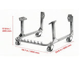 Heavy-Duty Engine Stand 750 LBS Capacity Steel Motor Holder 4 Swivel Casters 4 Hook Positions for 17358641