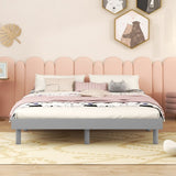 Modern Design Full Floating Platform Bed Frame for Grey Color W697123292