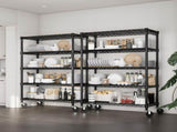 36"W x 14"D x 71"H Storage Shelves, 5-Tier Shelf, Heavy Duty Garage Shelving Unit with Wheels , 70009522