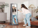 Floor standing jewelry cabinet with LED lights 95715941