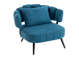 Decorative armchair with a spring seat cushion and slipcover, Chenille living room tub chair, W5188P462024