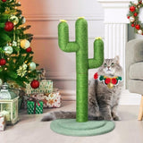 ZNTS 26in Cactus Cat Scratching Post, Cute Cat Scratcher with Natural Sisal Posts & Flower Toppers for 48403907