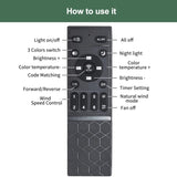 42 inch Wood Ceiling Fans with Lights and Remote, Modern Flush Mount Low Profile Ceiling Fan with W2352P194114