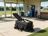 2 Ball Double Roller Bowling Bag with Wheels & Size 16 Shoe Compartment 32289245