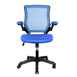 ZNTS Mesh Task Office Chair with Flip Up Arms, Blue 11465606