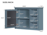 30'' x 28'' Medicine Cabinet, Wall Mounted Bathroom Storage Cabinet, Modern Bathroom Wall Cabinet N710P192495M