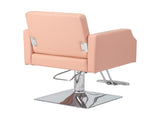 PVC leather aluminum alloy foot pedal rivet type square chassis high oil pump barber chair 150kg 96072423
