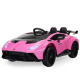 ZNTS Licensed Lamborghini 24V Kids Electric Car, Battery Powered Sports Car w/ 2.4G Remote Control, LED W2181P160384