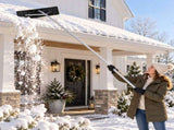 6.1 m 5-Section Extendable Roof Snow Rake Aluminum Pole, PC Black Shovel Head with Diagonal Brace 54562583