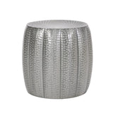 ZNTS METAL HAMMERED END TABLES 72231.00SLVBRSANTMP2