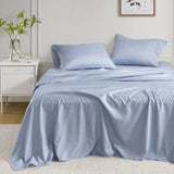 Floral Comforter Set with Bed Sheets Blue King B035P266686