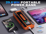 Car Jumper Starter Portable Battery Pack With 150PSI Tire Inflator, Jump Starter With Air 98194116