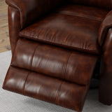 Global Home Swivel Recliner with Manual Footrest In Brazil Cognac B339P333956
