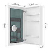 20'' W x 36'' H Surface Frameless Mirror Medicine Beveled Mirror Edges Bathroom Medicine W2287P251016