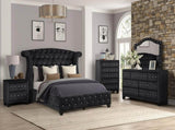 Sophia Modern Style Crystal Tufted Upholstery 7-Drawer Dresser finished with Velvet Fabric made with 808857844910