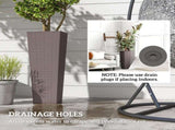Set of 2 Plastic Flower Pots 29700264