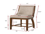 Katherine Barstool - Walnut & Beige B2791P610450