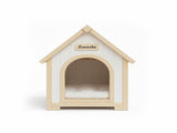 Modern Indoor Wooden Dog House with EVA Cushion Solid Cedar Pet House for Small Dogs & Cats W3799P381058