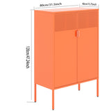 Steel lockers, adjustable laminates, side cabinets, shoe cabinets, lockers orange T3421P342804