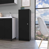 Miami Single Door Pantry, Four Shelves B128P148743